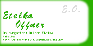 etelka offner business card